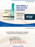 DR Marzano Webinar Becoming Reflective Teacher