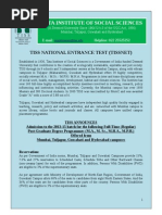 Tata Institute of Social Sciences: Tiss National Entrance Test (Tissnet)