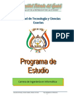 Programa de Estudio de Ing. en Informática