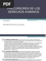 Precursores de Los Derechos Humanos