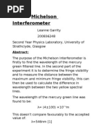 Michelson Interferometer