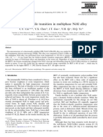 Brittle-To-ductile Transition in Multiphase NiAl Alloy