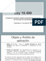 Ley 19.499 Saneamiento Vicios Nulidad