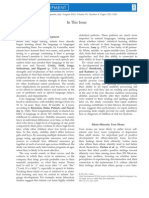 In This Issue: Child Development, July/August 2014, Volume 85, Number 4, Pages 1323 - 1329