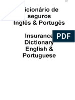 Dicionario Seguros INGLES PORTUGUES