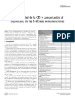 Intangibilidad de La CTS y Comunicacion Al Depositario de Las 6 Ultimas Remuneraciones