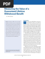 JFSP Bernard MeasuringtheValueofaGLWB 032010