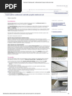 Panel Wall - Retaining Wall - Confinement Wall - Geogrid Reinforced Soil Wall