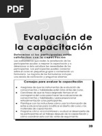 Evaluacion de La Capacitacion