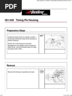 001-049 Timing Pin Housing: Preparatory Steps