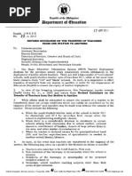 Do No. 22, S. 2013... Revised Guidelines On The Transfer of Teachers