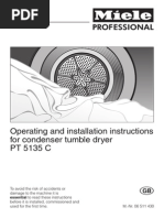 Operating and Installation Instructions For Condenser Tumble Dryer PT 5135 C