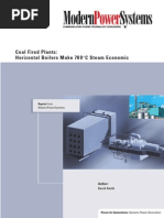 Horizontal Boilers Make 700C Steam Economic