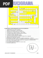 Crucigrama de Calculos Químicos II