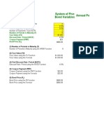 Bond Pricing - System of Five Bond Variables