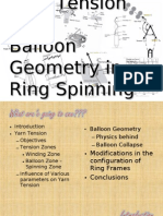 Yarn Tension and Balloon Geometry in Ring Spinning