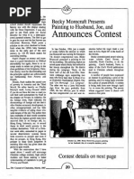 1987 Issue 3 - Becky Morecraft Presents Painting To Husband, Joe, and Announces Contest - Counsel of Chalcedon