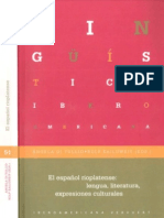 Di Tullio El Español Rioplatense Lengua Literatura Expresiones Culturales PDF