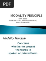 Presentation Modality Principle1