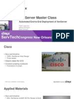 Xenserver Master Class: Automated End-To-End Deployment of Xenserver