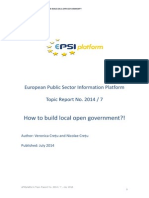 How To Build Local Open Government