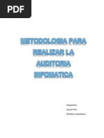 Metodología para Realizar Auditorías Informáticas