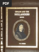 Ceylon and The Hollanders 1658-1796 by P.E PIERIS