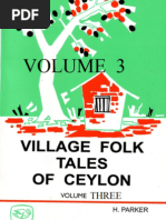 Village Folk Tales of Ceylon - Volume 3 - by Parker