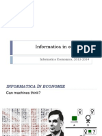 Informatică Economică, Curs 1