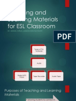 Teaching and Learning Materials For ESL Classroom