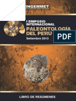 13 Simposium Paleontologia 2013