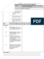 TEEL Planning Sheet