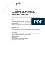 Por Uma Biografia Das Coisas - A Vida Social Da Marca Havaianas e A Invenção Da Brasilidade - Magda Dos Santos Ribeiro