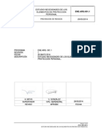 Estudio de Necesidad de Elementos de Proteccion Personal Arega