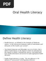 Oral Health Literacy