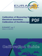 EURAMET Cg-7 V 1.0 Calibration of Oscilloscopes 01