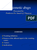 Antiemetic Drugs: Presented By: Professor Dr. Imad A-J Thanoon