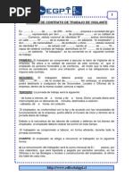 Modelo de Contrato de Trabajo de Vigilante