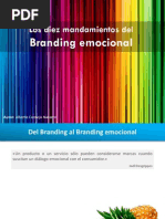 Los Diez Mandamientos Del Branding Emocional