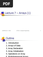 Ekt120 Lecture07 Arrays1