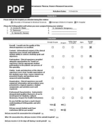 Evaluation of Program by Student