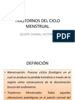 Trastornos Del Ciclo Menstrual