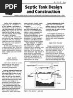 Septic Tank Design & Construction