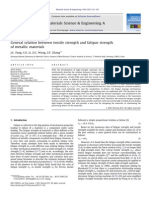 General Relation Between Tensile Strength and Fatigue Strength of Metallic Materials - J.C. Pang