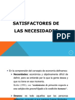 Satisfactores de Las Necesidades