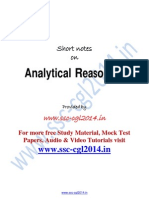 Analytical Reasoning For SSC & Bank