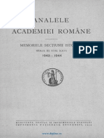 Analele Academiei Române. Memoriile Secţiunii Istorice. Seria 3. Tomul 26 (1943-1944)