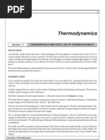 Thermodynamics: Section - 1 Fundamentals and First Law of Thermodynamics