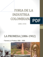 Historia de La Industria Colombiana 1886-1930