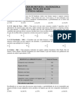 Exercícios de Revisão. Probabilidade